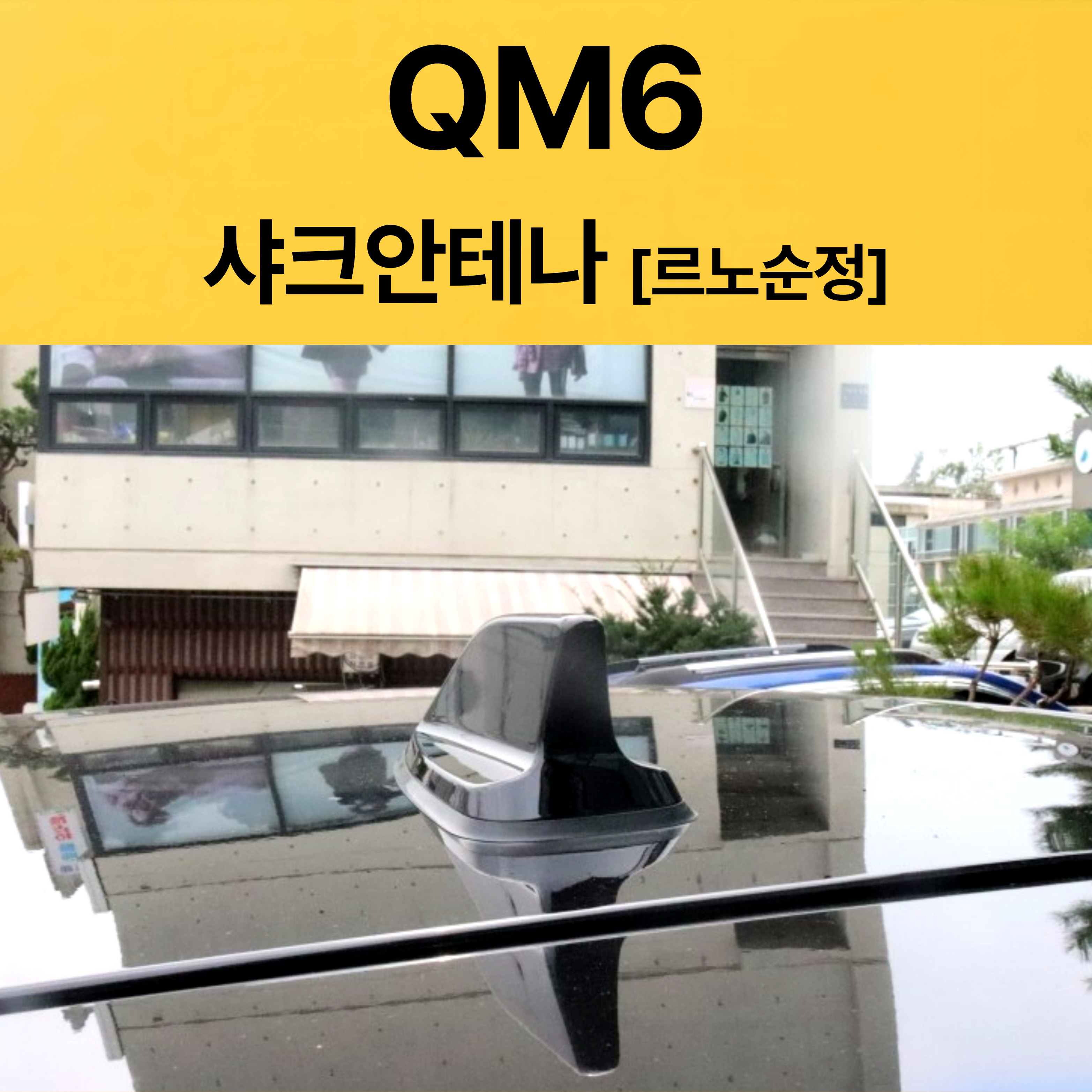 QM6 샤크안테나 블랙/르노정품